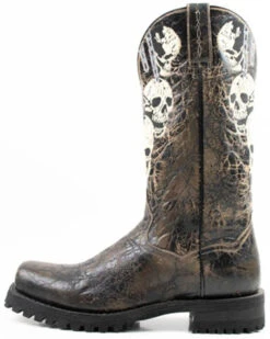 Dan Post Men's Skulls Motorcycle Western Boot - Square Toe 10 Dan Post Men's Skulls Motorcycle Western Boot - Square Toe -Corral Sales 2025 2000371083 001 P3