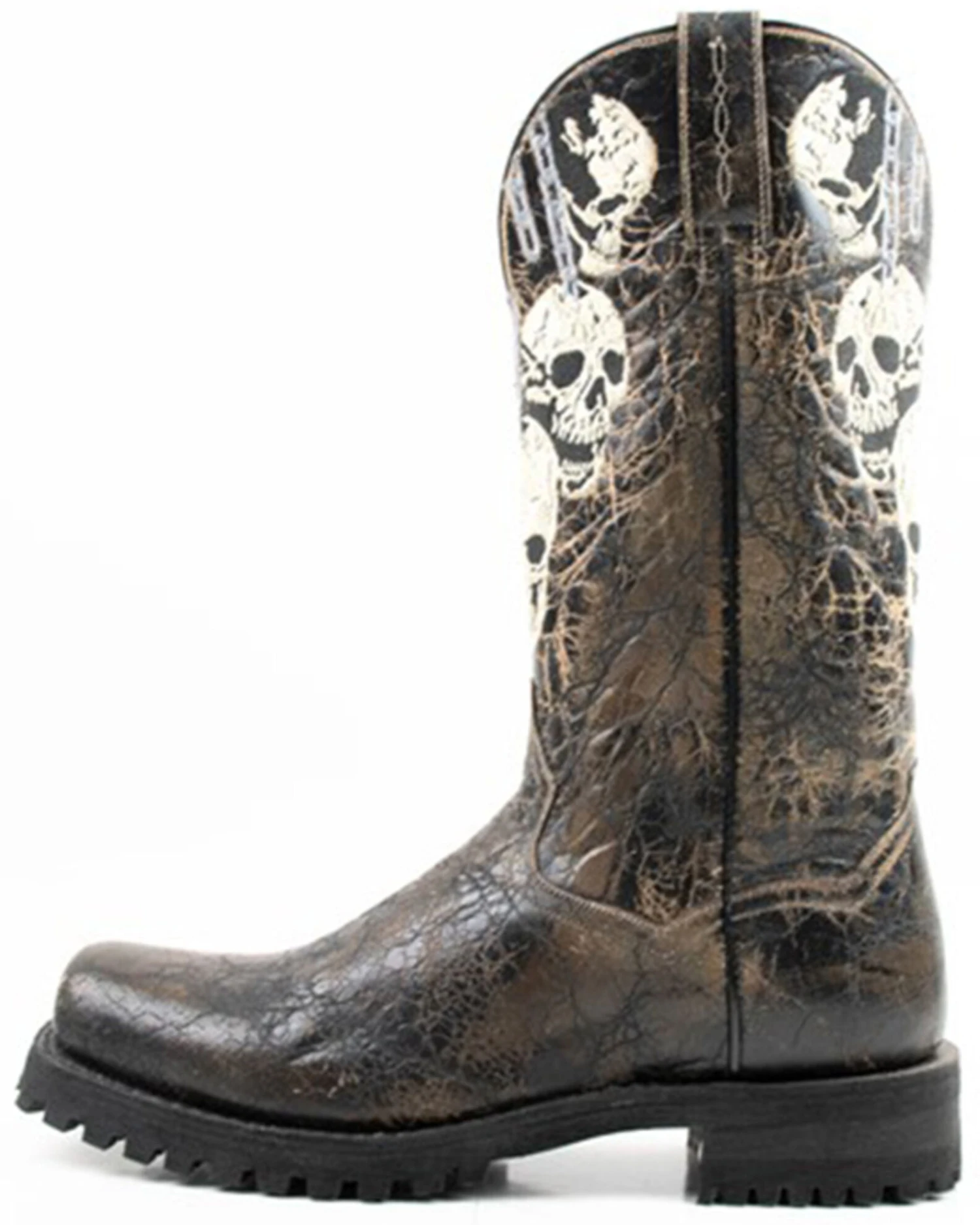 Dan Post Men's Skulls Motorcycle Western Boot - Square Toe 5 Dan Post Men's Skulls Motorcycle Western Boot - Square Toe - Image 3