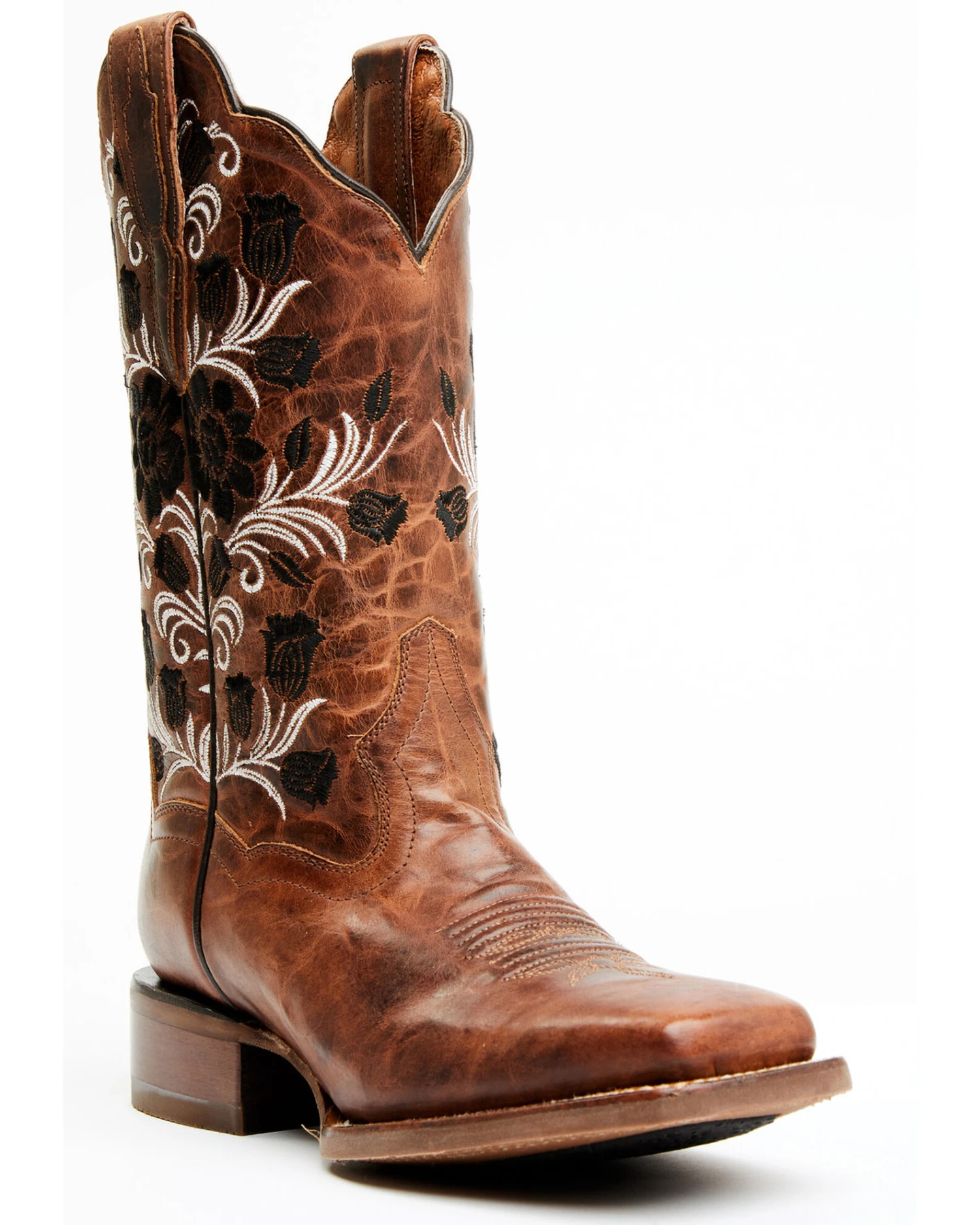 Dan Post Women's Athena Floral Embroidered Western Performance Boots - Broad Square Toe 3 Dan Post Women's Athena Floral Embroidered Western Performance Boots - Broad Square Toe