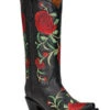Circle G Women's Flowered Embroidery Western Tall Boots - Snip Toe 1 Circle G Women's Flowered Embroidery Western Tall Boots - Snip Toe -Corral Sales 2025 2000371800 001 P1