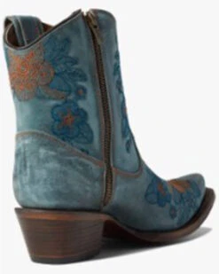 Corral Women's Flower Embroidered Ankle Western Booties - Snip Toe -Corral Sales 2025 2000371822 400 P4