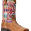 Ariat Girls' Lonestar Shock Shield Serape Stripe Western Boots - Square Toe -Corral Sales 2025 2000372471 250 P1