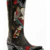 Old Gringo Women's Reinas La Catrina Skeleton & Floral Embroidered Tall Western Leather Boots - Snip Toe -Corral Sales 2025 2000374907 944 P1