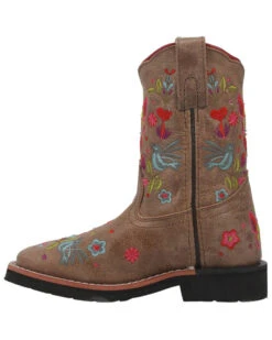 Dan Post Girls' Embroidered Western Boots - Broad Square Toe 11 Dan Post Girls' Embroidered Western Boots - Broad Square Toe -Corral Sales 2025 2000381636 251 P3