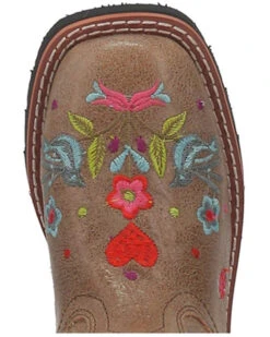 Dan Post Girls' Embroidered Western Boots - Broad Square Toe 14 Dan Post Girls' Embroidered Western Boots - Broad Square Toe -Corral Sales 2025 2000381636 251 P6