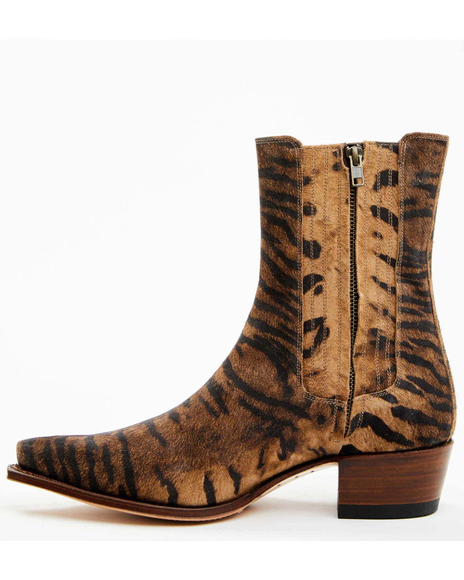 Sendra Women's Tiger Print Western Booties - Snip Toe 5 Sendra Women's Tiger Print Western Booties - Snip Toe - Image 3