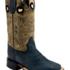 Old West Boys' Bull Hide Print Western Boots - Broad Square Toe -Corral Sales 2025 2000396103 200 P1